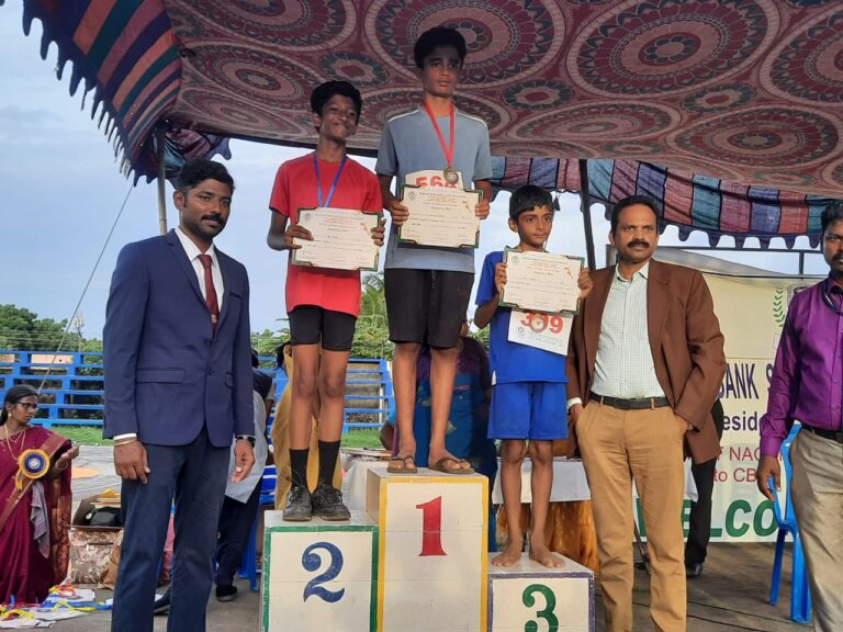 Pranav - Third place in RBI athletics meet (1)