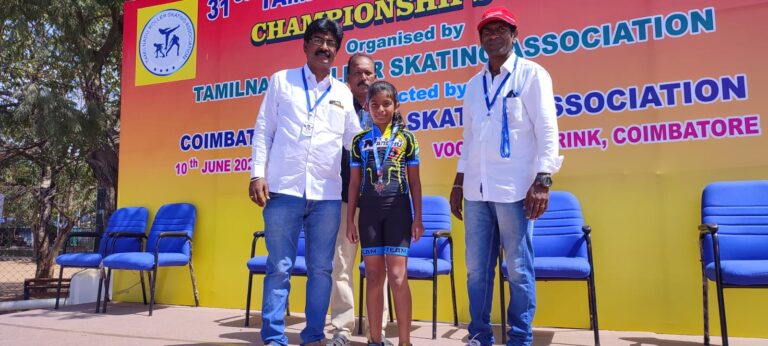 Sahana - Third place in Tamil Nadu Skating competition (1)