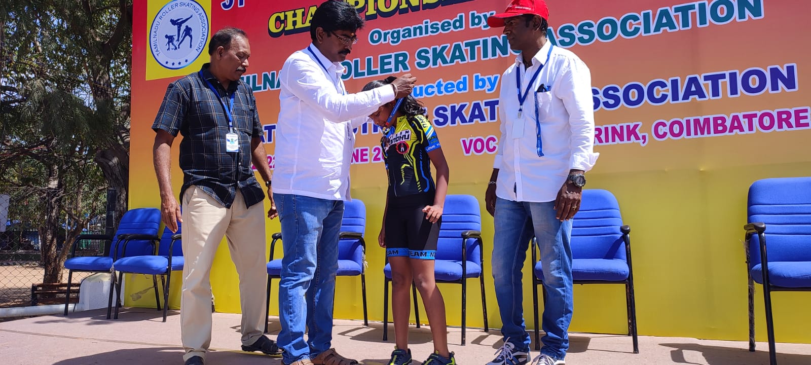 Sahana - Third place in Tamil Nadu Skating competition (2)