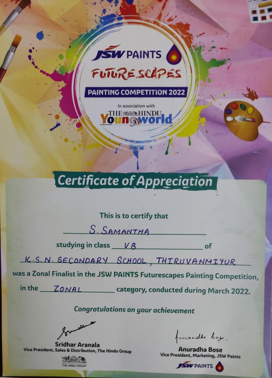 Samantha - Zonal finalist in Futurescapes painting competition (2)